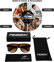 ÉÌƷͼƬ 6 | B0D8JDCTKS | FEISEDY Square Sunglasses for Women Men Unisex Curved Style Shades Designer Sun Glasses B0214