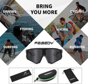 ÉÌƷͼƬ 6 | B0D78XVKSX | FEISEDY Polarized Cycling Glasses Sports Sunglasses, UV400 Protection Baseball Running Glasses for Men Women Youth B0180