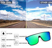 ÉÌƷͼƬ 5 | B0B2836HD6 | FEISEDY Sunglasses for Women Men, Fashion Mirrored Single Lens Shades