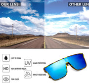 ÉÌƷͼƬ 90 | B0B2836HD6 | FEISEDY Sunglasses for Women Men, Fashion Mirrored Single Lens Shades