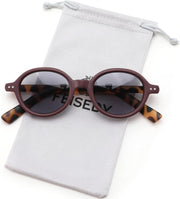 Red Frame + Grey Lens / 2.5 x | B0GYWKBHLK | FEISEDY Reading Glasses for Women Men Retro Oval Reader Sunglasses B1379