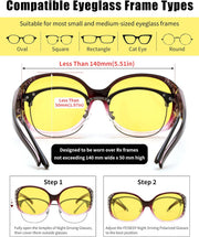 ÉÌƷͼƬ 10 | B0GRVLVZYS | FEISEDY Women's Polarized Wrap-Around Fit Over Sunglasses with Rhinestones, Anti-Glare Driving Sun Glasses B0362