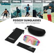 ÉÌƷͼƬ 42 | B0CSDCDBR7 | FEISEDY Cycling Sunglasses for Men Women, Sports Glasses for Youth Running Baseball Shades UV400 Protection B0108