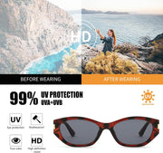 ÉÌƷͼƬ 17 | B0GV7G6XL2 | FEISEDY Retro Cat Eye Sunglasses for Women Trendy Shades Chunky Frame B0418