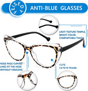 ÉÌƷͼƬ 12 | B0CGNLZQFZ | FEISEDY Women Cateye Blue Light Blocking Glasses Fake Nerd Clear Computer Eyewear TR Fashion Frame B0040