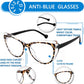 商品图片 12 | B0CGNLZQFZ | FEISEDY Women Cateye Blue Light Blocking Glasses Fake Nerd Clear Computer Eyewear TR Fashion Frame B0040