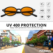 ÉÌƷͼƬ 98 | B0DTHVTKB5 | FEISEDY Retro Oval Sunglasses for Women 90s Narrow Round Lightweight Shades Y2k Trendy Sunnies B1171