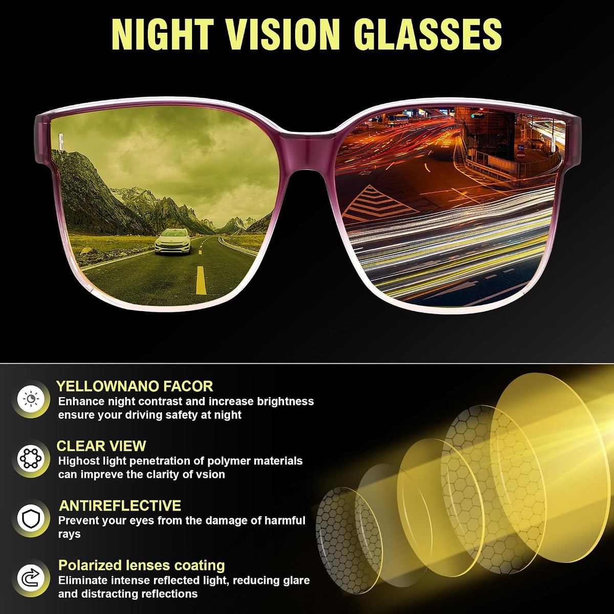 ÉÌƷͼƬ 93 | B0DS5D4WB4 | FEISEDY Sunglasses That Fit Over Glasses for Women Men UV400 B0269