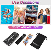 ÉÌƷͼƬ 5 | B0BGH5RTYY | FEISEDY Vintage Round Polarized Sunglasses for Women Men Small Face Stylish Sun Glasses UV400 Protection B2355