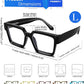 商品图片 18 | B0CDBH37B5 | FEISEDY Oversized Blue Light Glasses for Women Men TR90 Retro Square Anti Eyestrain Glasses Rectangle Fashion Frame B0037