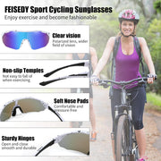 ÉÌƷͼƬ 32 | B0CNCBXTDV | FEISEDY Polarized Sunglasses Baseball Lightweight Frame Men Women Sports Cycling Sun Glasses for MTB UV400 Protection B0056