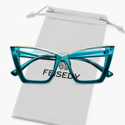ÉÌƷͼƬ 60 | B0DGX4KTLX | FEISEDY Fashion Cat Eye Blue Light Blocking Glasses for Women Fake Retro Eyeglasses Oversized Stylish Eyewear Frame B0240