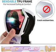 商品图片 16 | B0CHF64BPK | FEISEDY Kids Ski Goggles,Snowboard Goggles for Boys Girl Youth,OTG Anti Fog UV Protection Snow Goggles B0019