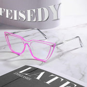ÉÌƷͼƬ 36 | B0BHT5M418 | FEISEDY Women Cat Eye Blue Light Blocking Glasse Frame Fake Nerd Clear Square Computer Eyewear Anti Eyestrain B2353