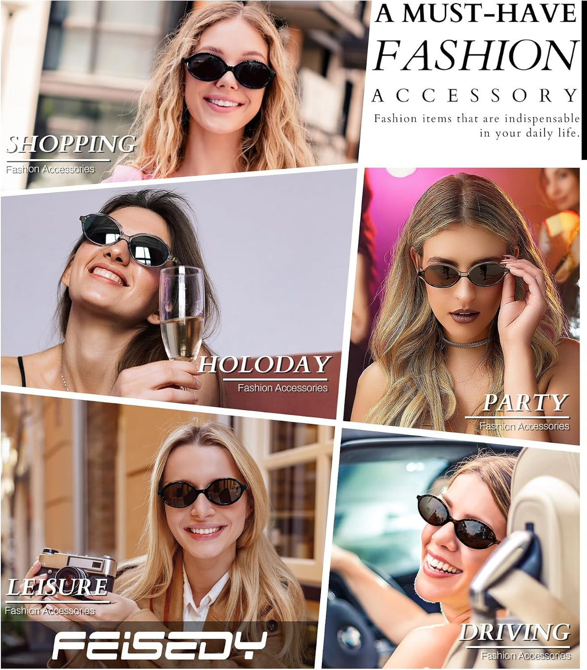 ÉÌƷͼƬ 72 | B0DTHVTKB5 | FEISEDY Retro Oval Sunglasses for Women 90s Narrow Round Lightweight Shades Y2k Trendy Sunnies B1171