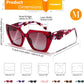 商品图片 30 | B0CNCTSQ2Z | FEISEDY Trendy Polarized Sunglasses, Oversized Irregular TR Frame for Women Men, Retro Shades UV400 B0016