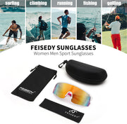 ÉÌƷͼƬ 24 | B0CSDCDBR7 | FEISEDY Cycling Sunglasses for Men Women, Sports Glasses for Youth Running Baseball Shades UV400 Protection B0108