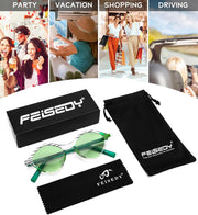 ÉÌƷͼƬ 21 | B0DJ6Y4Z5K | FEISEDY Sunglasses Womens Trendy Rectangle Retro Y2K Classic Sun Glasses Fashion Square UV400 Protection B0235