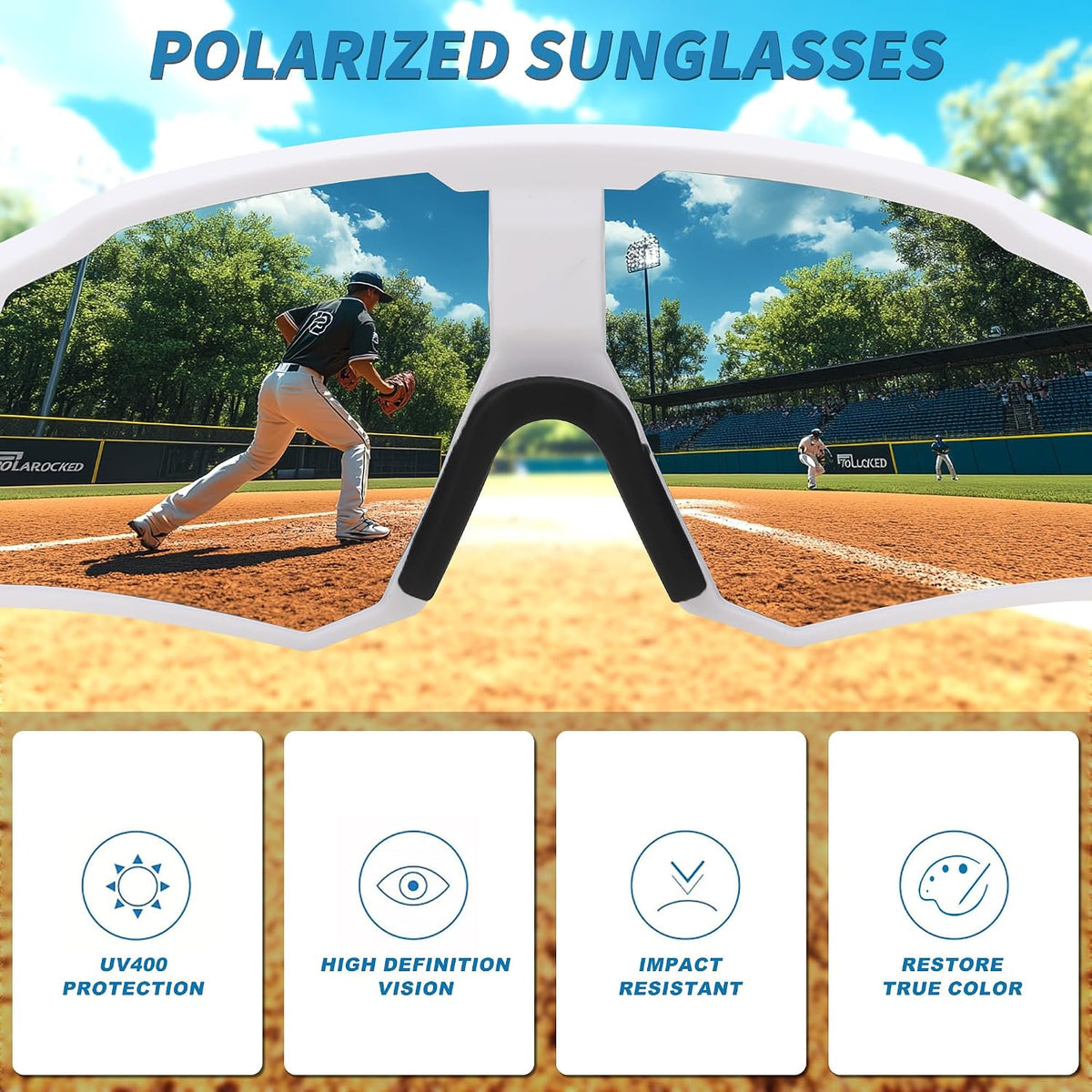 ÉÌƷͼƬ 15 | B0D78XVKSX | FEISEDY Polarized Cycling Glasses Sports Sunglasses, UV400 Protection Baseball Running Glasses for Men Women Youth B0180