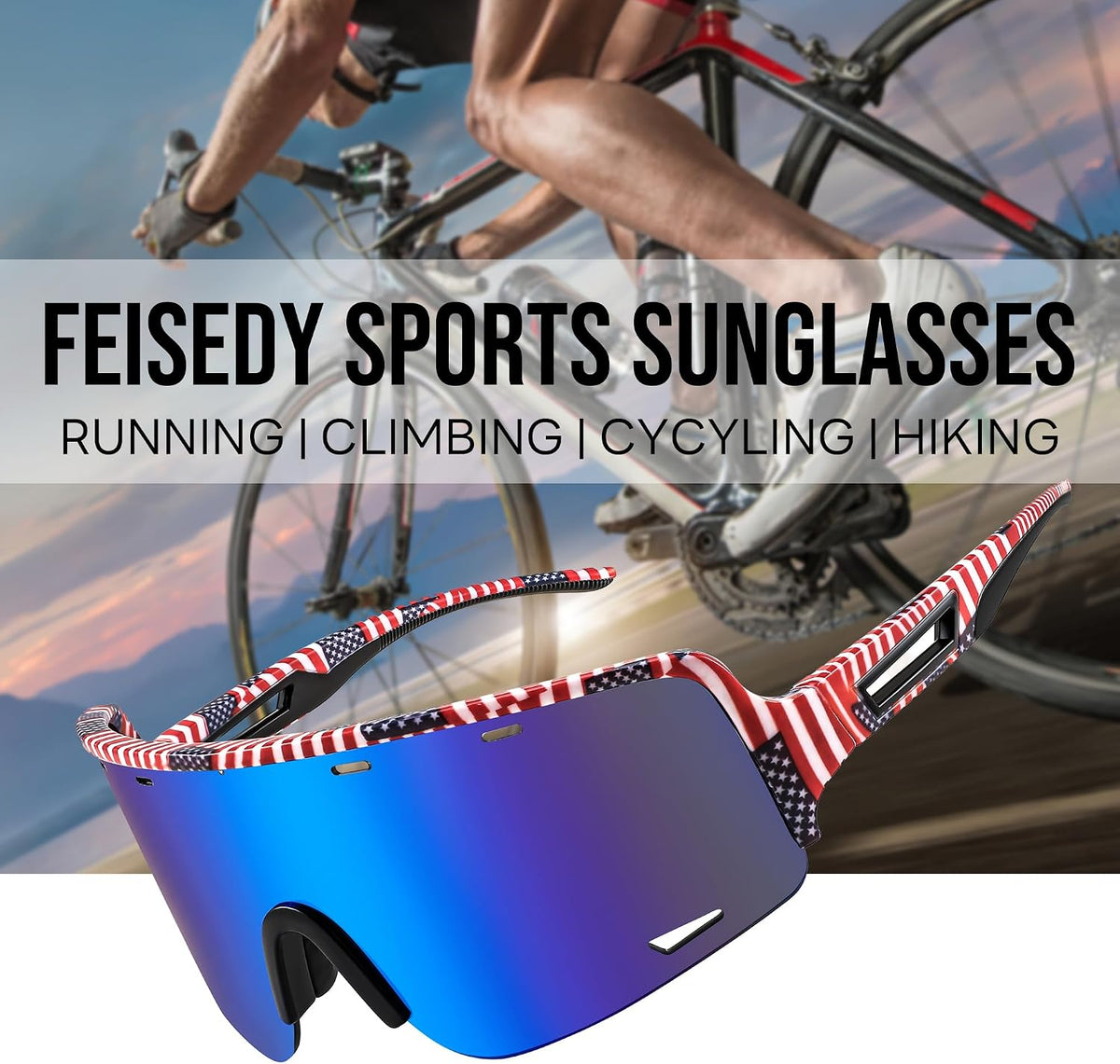 ÉÌƷͼƬ 27 | B0C6M24X4M | FEISEDY Sports Sunglasses Cycling Glasses Baseball Glasses for Youth Teens UV400 Protection B2974