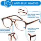 商品图片 30 | B0CY2LFJP7 | FEISEDY Blue Light Blocking Glasses Women Men Square Computer Lightweight Pilot Glasses Anti Eyestrain & UV Glare B0141