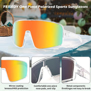 ÉÌƷͼƬ 19 | B0C785JPH3 | FEISEDY Sports Sunglasses, Polarized Oversized Shield for Women Men Youth, Baseball Cycling Running Outdoor Visor B2988