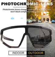 ÉÌƷͼƬ 26 | B0DFMBL68F | FEISEDY Photochromic Sports Sunglasses for Men Women Night Vision Cycling Driving Running Glasses B0233