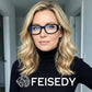 商品图片 2 | B0G34MVJQC | FEISEDY Trendy Blue Light Reading Glasses for Women and Men B0317 | Vintage 90s Anti-Glare Readers