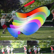 ÉÌƷͼƬ 16 | B0CZ7Y96D2 | FEISEDY Polarized Sports Sunglasses for Kids Youth Baseball Cycling Running Glasses for Boys Girls Age 3-12 B0142