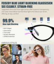 ÉÌƷͼƬ 10 | B0GV3QRRGW | FEISEDY Oval Cat Eye Blue Light Blocking Glasses for Women Clear Lens B0395
