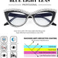 商品图片 20 | B0BLH5NHK8 | FEISEDY Diamond Blue Light Blocking Glasses Cat Eye Rhinestone Women Oversized Anti Eyestrain Computer Glasses Frame B2358