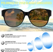 ÉÌƷͼƬ 39 | B0FRRPPHRW | FEISEDY Fit Over Glasses Polarized Sunglasses, UV400 Protection for Driving & Outdoor Activities B0328