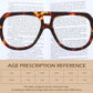 商品图片 4 | B0F32R72G4 | FEISEDY Stylish Reading Glasses for Woman Men Trendy Retro Double Bridge Readers B0287
