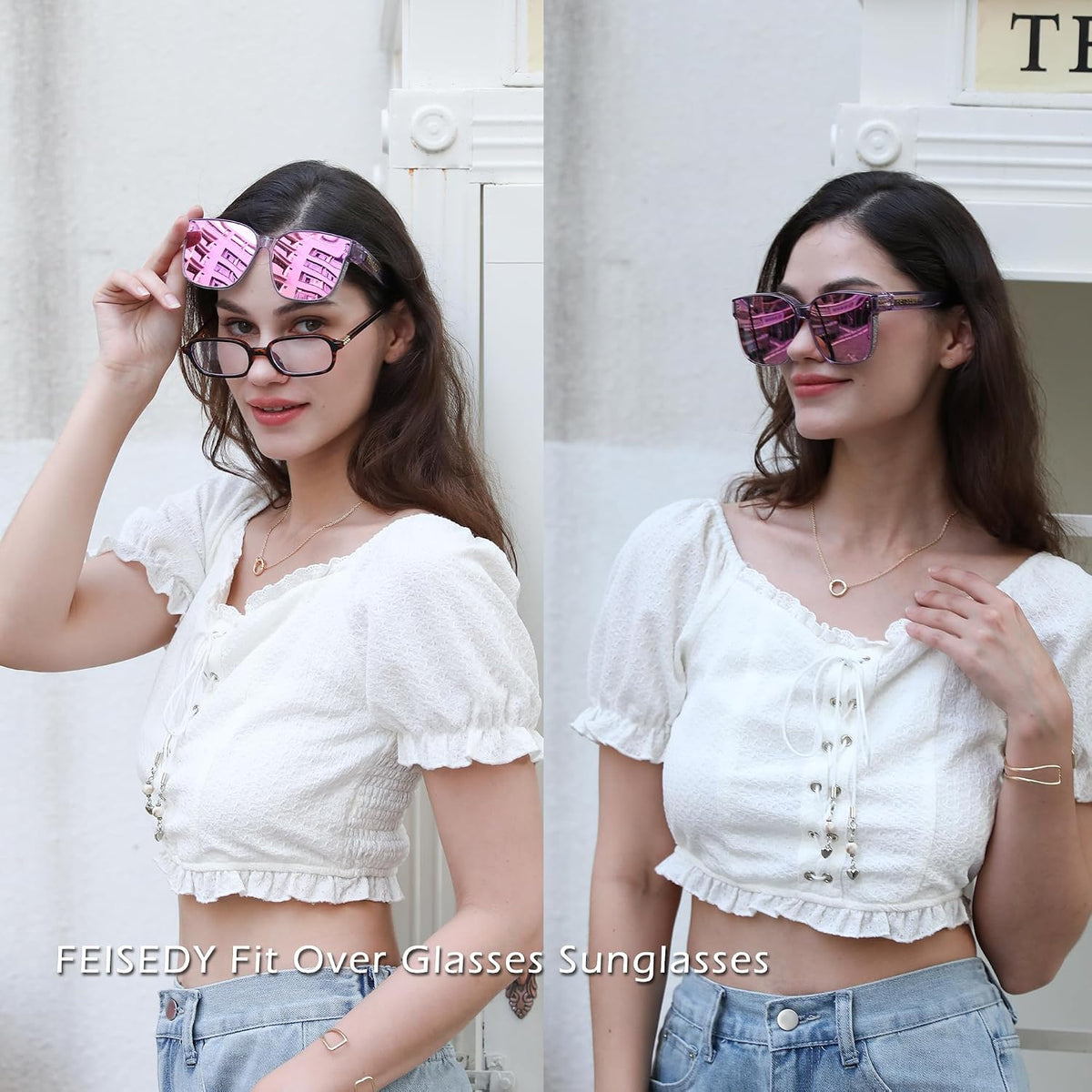 ÉÌƷͼƬ 44 | B0DS5D4WB4 | FEISEDY Sunglasses That Fit Over Glasses for Women Men UV400 B0269