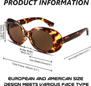 ÉÌƷͼƬ 33 | B074H8KFSZ | FEISEDY Sunglasses White Oval Clout Goggles for Women Men Retro Round Trendy Rimmed Clueless Costume Frame B2253