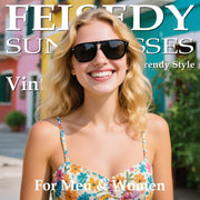 ÉÌƷͼƬ 42 | B0F4D461TF | FEISEDY Polarized Aviator Mens Sunglasses Square Modern Women Vintage Style Acetate Frame UV400 B0191