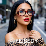 ÉÌƷͼƬ 10 | B0G34Q5S98 | FEISEDY Retro Trendy Narrow Blue Light Glasses for Women Men B0316