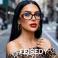 商品图片 10 | B0G34Q5S98 | FEISEDY Retro Trendy Narrow Blue Light Glasses for Women Men B0316 | Vintage 90s Small Square Eyeglasses,Blue Light Blocking
