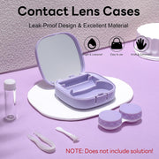 商品图片 9 | B0CND2TZC4 | FEISEDY Portable Cute Contact Lens Case Remover Tool With Mirror Tweezers Kit for Women and Girl B0081