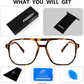 商品图片 24 | B0FWXP3HKW | FEISEDY Fashion Aviator Blue Light Reading Glasses for Woman Men B0318 | Square Pilot Computer Glasses, Anti Eyestrain Glare Readers
