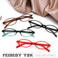 商品图片 7 | B0DKNKBFBX | FEISEDY Y2K Retro Oval Nerd Blue Light Glasses for Women B0258