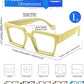 商品图片 12 | B0CDBH37B5 | FEISEDY Oversized Blue Light Glasses for Women Men TR90 Retro Square Anti Eyestrain Glasses Rectangle Fashion Frame B0037