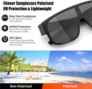 ÉÌƷͼƬ 3 | B0FY37CX2V | FEISEDY Polarized Fit Over Glasses Sunglasses for Men Women, Sports Wrap Around for Driving Cycling Fishing B0315