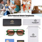 商品图片 63 | B0H2V9BFS5 | FEISEDY Retro Polarized Aviator Square Sunglasses for Women Men UV400 B0357