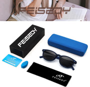 ÉÌƷͼƬ 7 | B0C9DFQSP5 | FEISEDY Fashion Reading Sunglasses Women Men Square Reader Sunglasses UV400 Protection Polarized Lens B2390