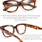 商品图片 22 | B0DBQFZT73 | FEISEDY Retro Square Thick Big Frame Blue Light Blocking Reading Glasses Anti Glare Digital Eyestrain Reader B2523