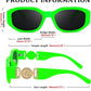 商品图片 31 | B0B5V7T75J | FEISEDY Retro Trendy Rectangle Sunglasses Women Men Narrow Shades B2322