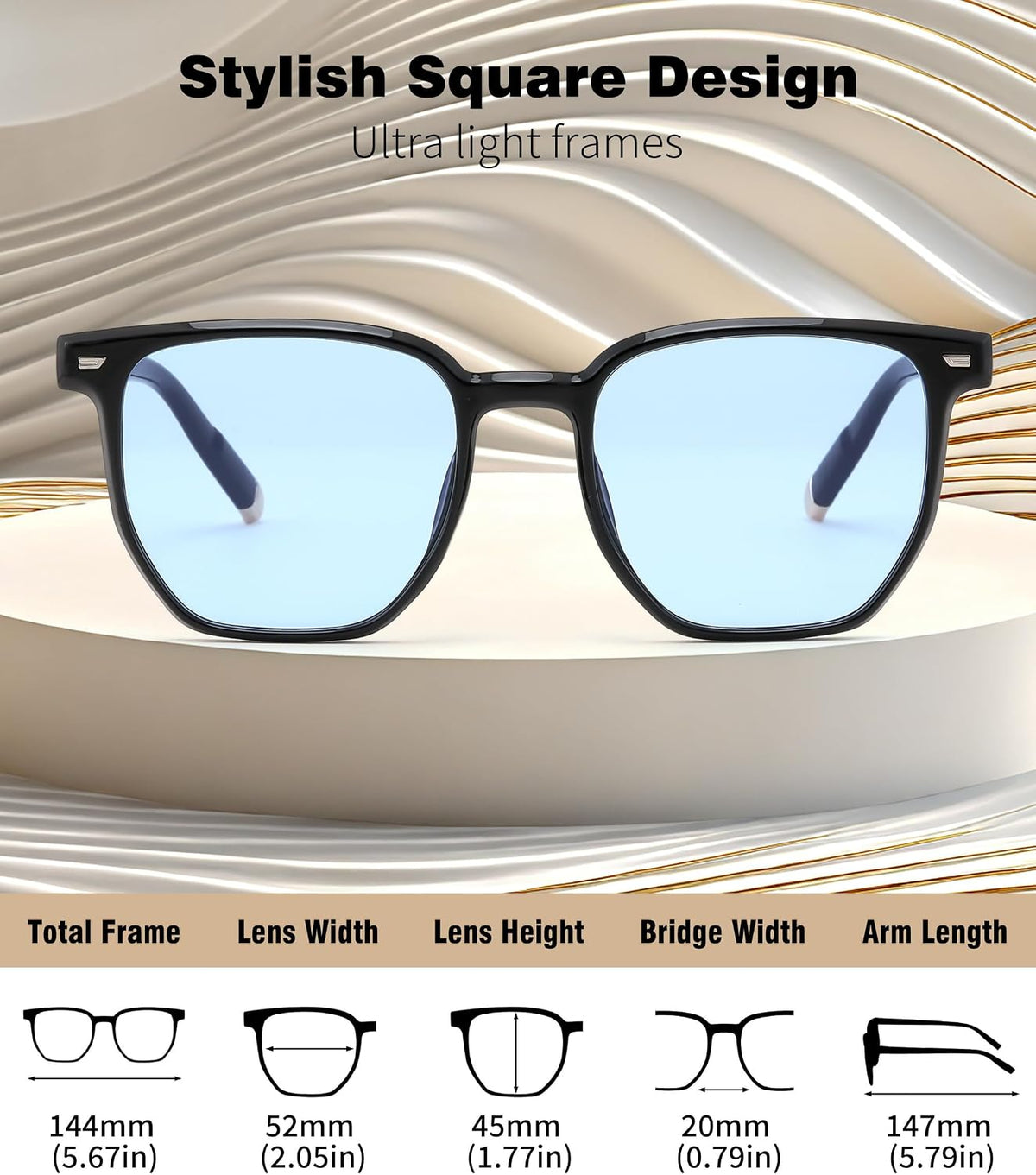ÉÌƷͼƬ 3 | B0F58QMH7Q | FEISEDY Retro Square Sunglasses Women Men Trendy Rectangle Shades Vintage Sun Glasses B0274