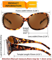ÉÌƷͼƬ 27 | B0FZSZXXXY | FEISEDY Women's Polarized Sunglasses Wrap Around Rhinestone Design Fashion Sunnies UV400 Protection B1091