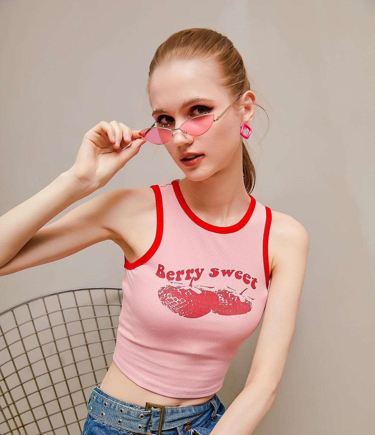 ÉÌƷͼƬ 73 | B0CNZ29R9R | FEISEDY Y2K Sunglasses for women Men Fashion Cateye Designer B2298